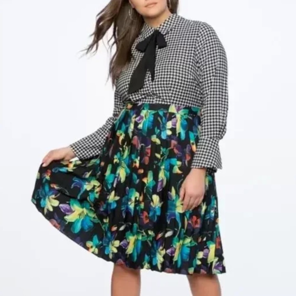 Eloquii Houndsooth print dress